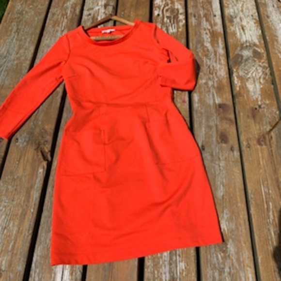 Orange Simple Dress - Picture 2 of 3